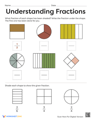 Fun Fractions: Thirds Practice