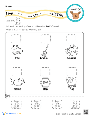 Words with Short "O" Sound