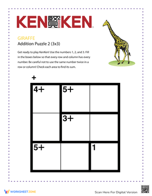 Giraffe KenKen® Puzzle