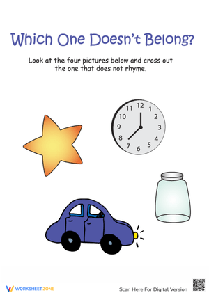 Which One Doesn’t Belong? Fun Phonics Activity
