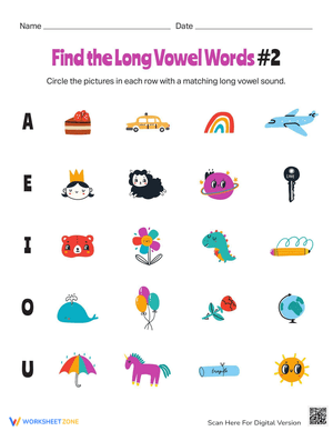 Practicing Long Vowel Words
