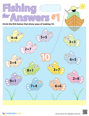 Worksheet for Simple Addition Practice