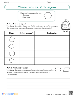 Characteristics of Hexagons