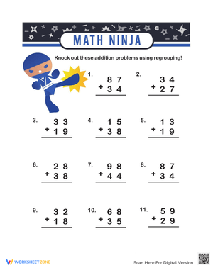 Ninja Addition with Carrying