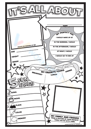 Back to School: All About Me Poster
