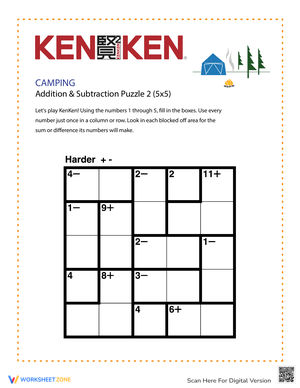 Camping KenKen® Puzzle