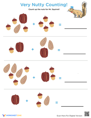 Very Nutty: A Rhyming Words Worksheet