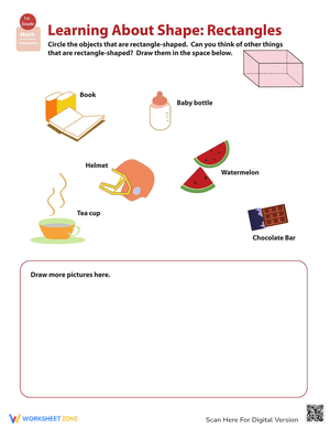 Shapes: Rectangular Prisms Worksheet