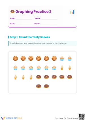 Grade 2 Bar Graphing — Printable No-Prep Worksheet
