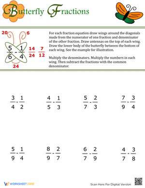 Butterfly Method for Fractions