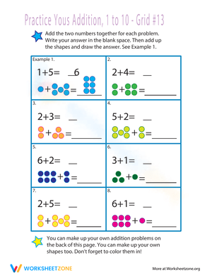 Count Dots Math Worksheet