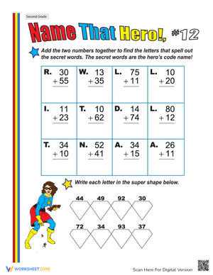 Addition Two Digit Easy Lessons
