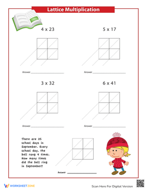 Lattice Practice Worksheet