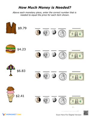 Real-Life Money Math: Count Coins & Bills