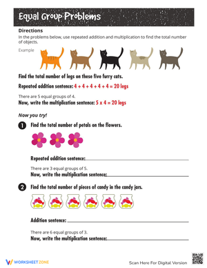 Hooray for Arrays Worksheet