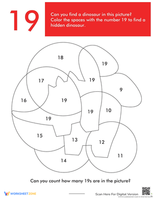 Color Hidden Pictures Preschool Worksheet
