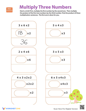 Quick Multiplication Trick Worksheet