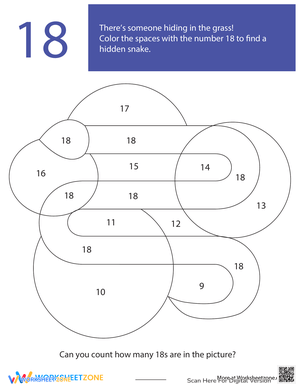 Color Hidden Picture Preschool Worksheet