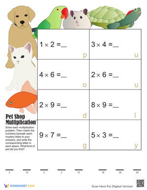 Mystery Multiplication Practice