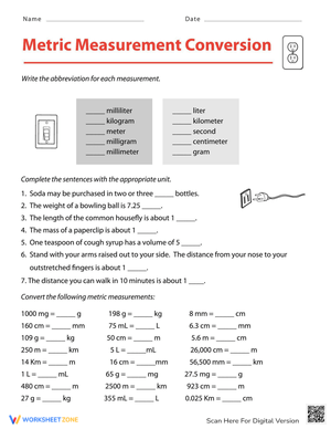 Metric Conversion: Measurement Practice