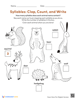 Circus Claps: Counting Syllables Fun