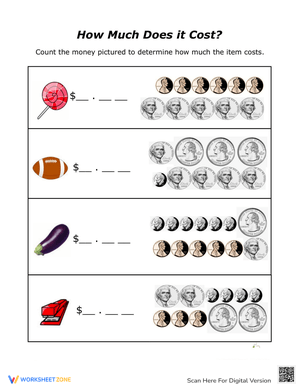 How Much Does It Cost? Counting Money