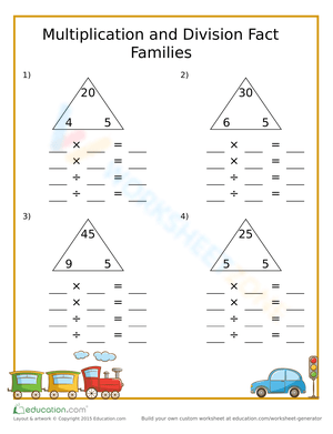 Transportation Fact Families