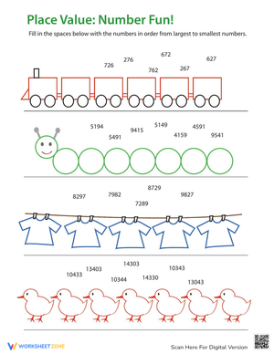 Learning Place Value Order