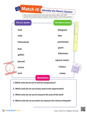 Measurement Matching Activity