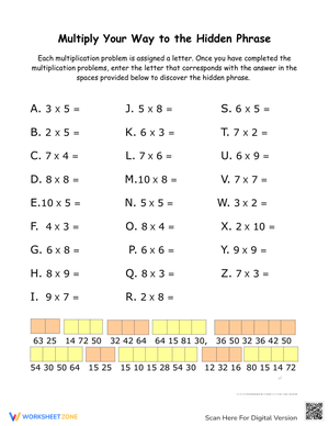 Times Tables Practice Sheet