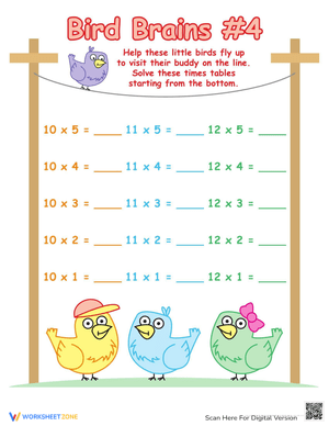 Times Table Practice with Birds