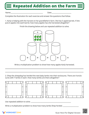 Repeated Addition on the Farm