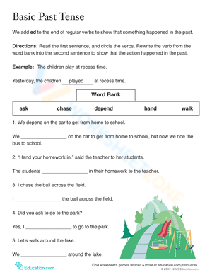 Past Tense -ed