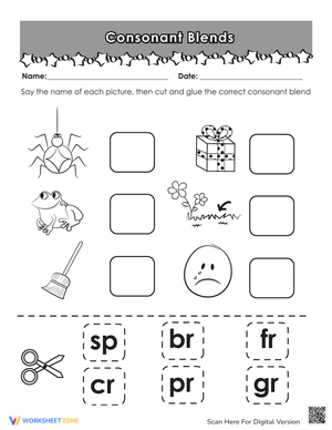 Blend at the End Phonics Worksheet