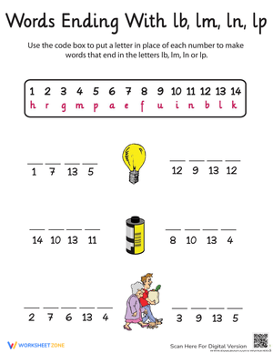 Practice with Word Endings Worksheet