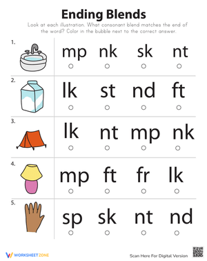 Mastering End Blends: Phonics Practice
