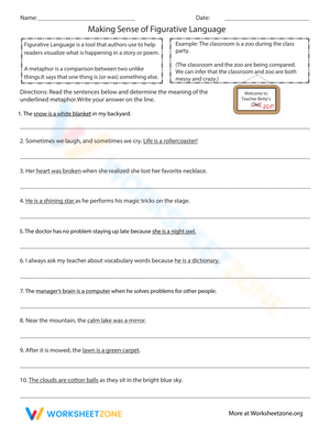 Making Sense of Figurative Language