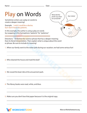 Exploring Play on Words: Fun with Language