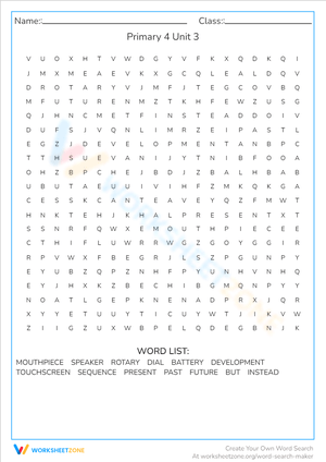 Primary 4 Unit 3: Comprehensive Learning Worksheet