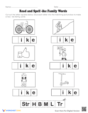 Read & Spell: -ike Family Words