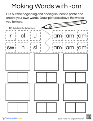 AM Word Family: Exploring AM Words
