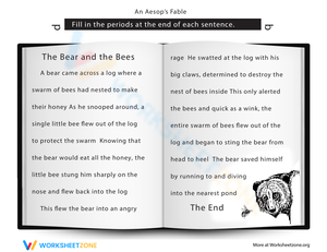 The Bear and The Bees: Reading Practice