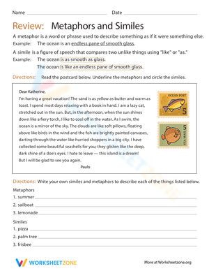 Review: Metaphors and Similes