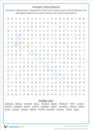 Harold's Word Search 