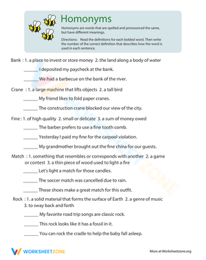 Multiple Meanings: Which Definition?