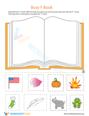 F Book Worksheet