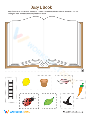 'L' Book Phonics Worksheet
