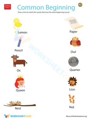 Identifying Beginning Sounds