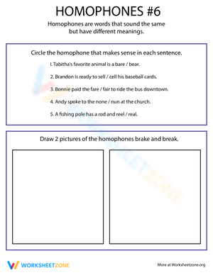 Refine Skills in Homophone Practice