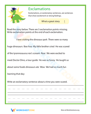 End Punctuation: Exclamations